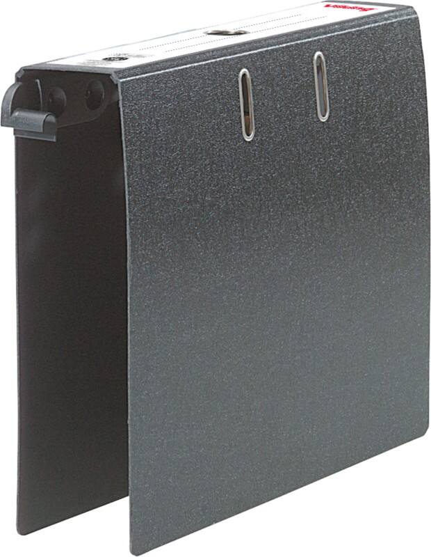 Classeur suspendu Viking Large A4 80 mm Noir 2 Anneaux Carton