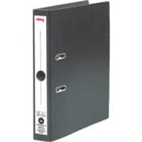 Classeur à levier Office Depot PremTouch A4 portrait 50 mm Noir 2 anneaux 53054E Carton Mat Portrait