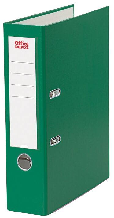 Classeur à levier Office Depot 80 mm Polypropylène 2 anneaux A4 Vert