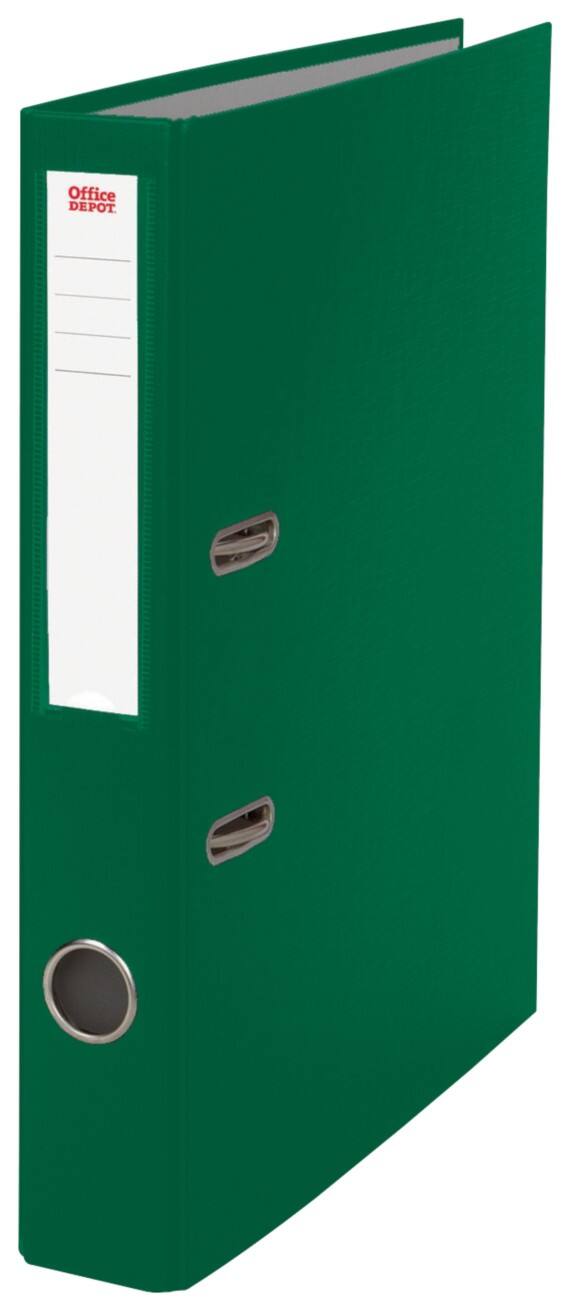 Classeur à levier Office Depot 50 mm Polypropylène 2 anneaux A4 Vert