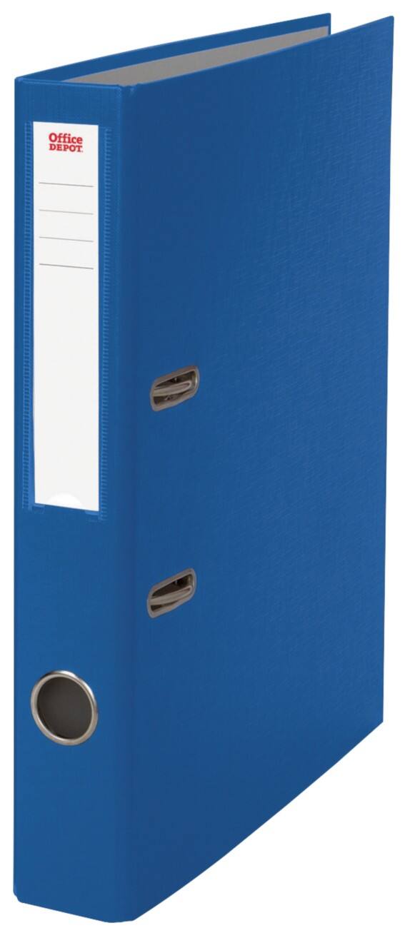 Classeur à levier Office Depot 50 mm Polypropylène 2 anneaux A4 Bleu 350 feuilles