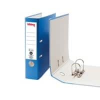 Classeur à levier Viking Large A4 75 mm Bleu 2 Anneaux Carton Mat Portrait