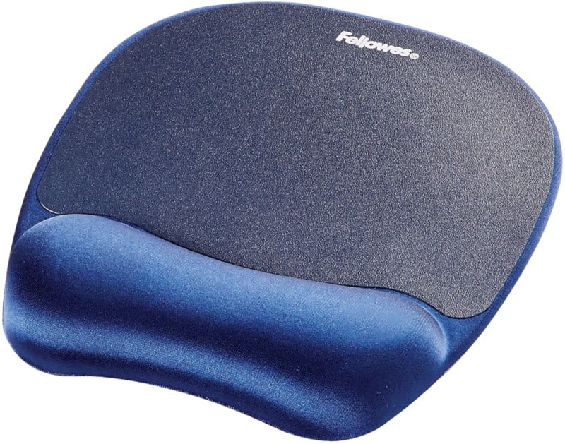Tapis de souris avec repose-poignet Fellowes Memory Foam Bleu