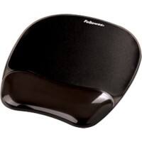 Tapis de souris avec repose-poignets Fellowes Crystal Gel Noir