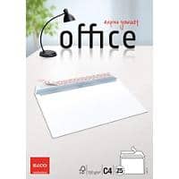Enveloppes Elco Office Sans fenêtre C4 324 (l) x 229 (h) mm Bande adhésive Blanc 120 g/m² 25 Unités