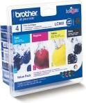 Cartouche jet d'encre Brother LC980 D'origine Noir, cyan, magenta, jaune Multipack 4 Unités