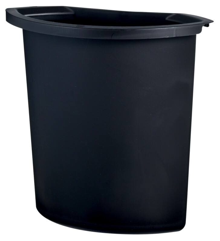Séparateur De La Corbeille helit Le Collecteur Noir 6 ltrs Polyéthylène 15 x 31,5 x 29,5 cm
