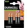 Piles rechargeables Duracell Recharge Ultra AAA HR03 900mAh NiMH 1,2V 4 Unités