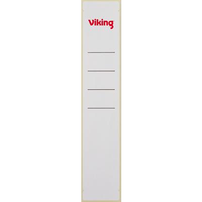 Étiquettes pour classeurs Viking Blanc Courtes, étroites 10 Unités