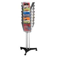 Présentoir Paperflow A4 Aluminium Argenté, transparent