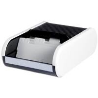 Boîte De Cartes De Visite helit Linéaire Noir, Blanc 300 Cartes 13,6 x 24,2 x 6,7 cm