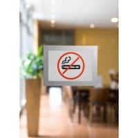 Cadre d’affichage DURABLE DURAFRAME A6 Adhésif Argenté Adhésif 487023 17,6 (L) x 13 (H) cm 2 Unités