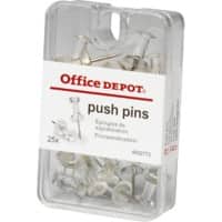 Punaises Office Depot Transparent 25 unités