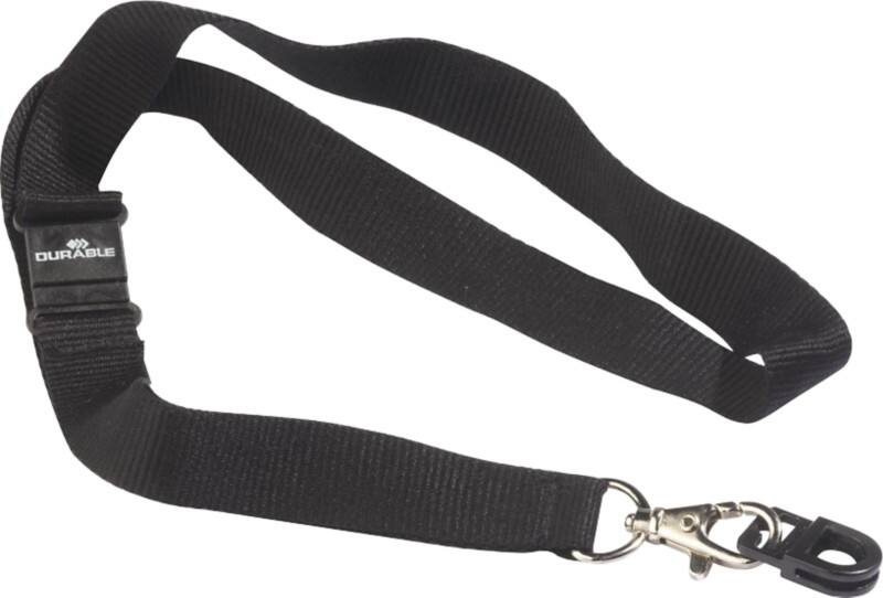 Cordon à badge DURABLE 8187-01 Noir 10 Unités