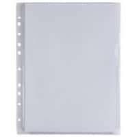 Pochette perforée Office Depot A4 Chrystal claire Transparent 200 microns PP (Polypropylène) Au-dessus et à droite 11 Perforations 4958010 10 Unités