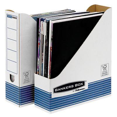 Porte-journaux Bankers Box Carton A4 Blanc, bleu 10 Unités 316 x 81 x 263 