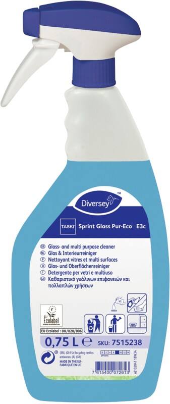 Nettoyant pour vitres Diversey Pur-Éco 750 ml