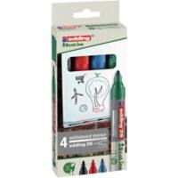 Marqueur pour tableau blanc edding EcoLine 28 Ogive 3 mm Assortiment 4 Unités