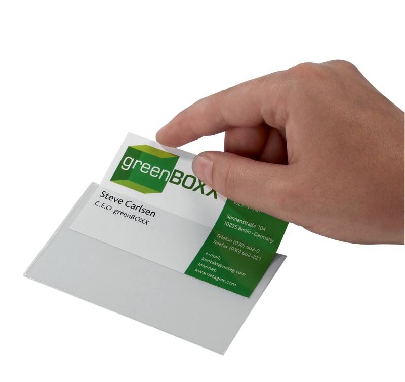 Pochettes auto-adhésives Durable Pocketfix 829319 Plastique Transparent 90 x 57 mm 100 unités