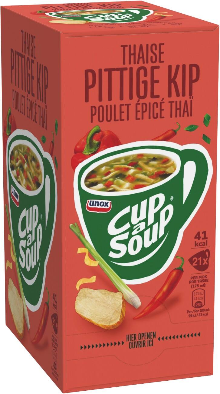 Soupe instantanée Cup-a-Soup Poulet Thai épicé 18691401 21 Unités de 175 ml
