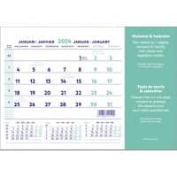 Tapis de souris pour calendrier Brepols 2022 Néerlandais, français Blanc