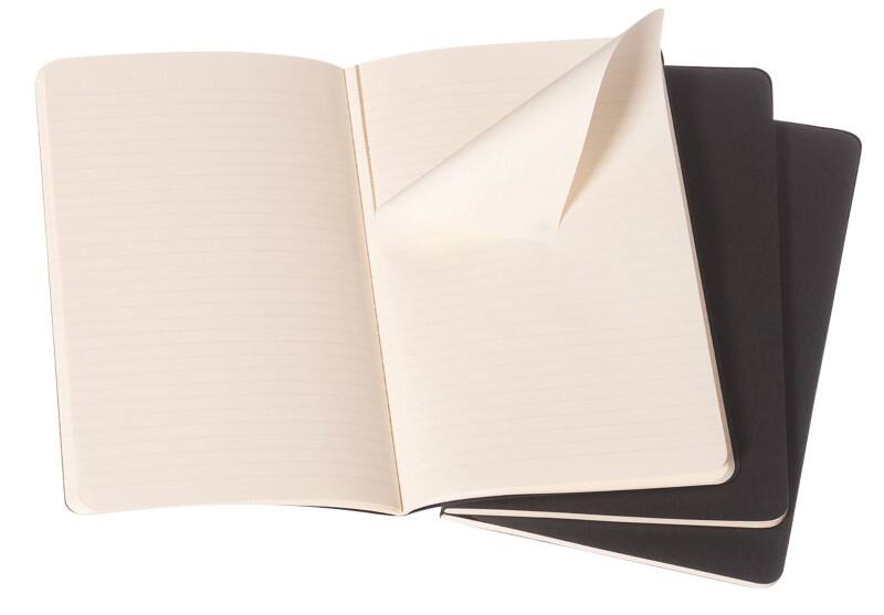 Cahier MOLESKINE 13 x 21 cm 40 feuilles 3 unités