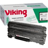 Toner Viking 36A compatible HP CB436A Noir 2 Unités