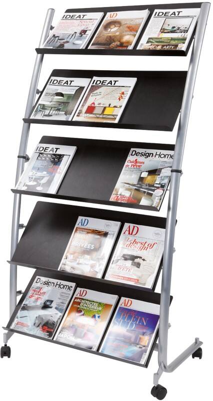 Présentoir Alba Breed A4 Noir DD5GM 820 (L) x 510 (P) x 1660 (H) mm