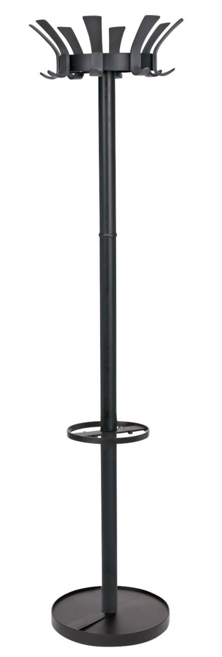 Portemanteaux Alba 8 Crochets Noir