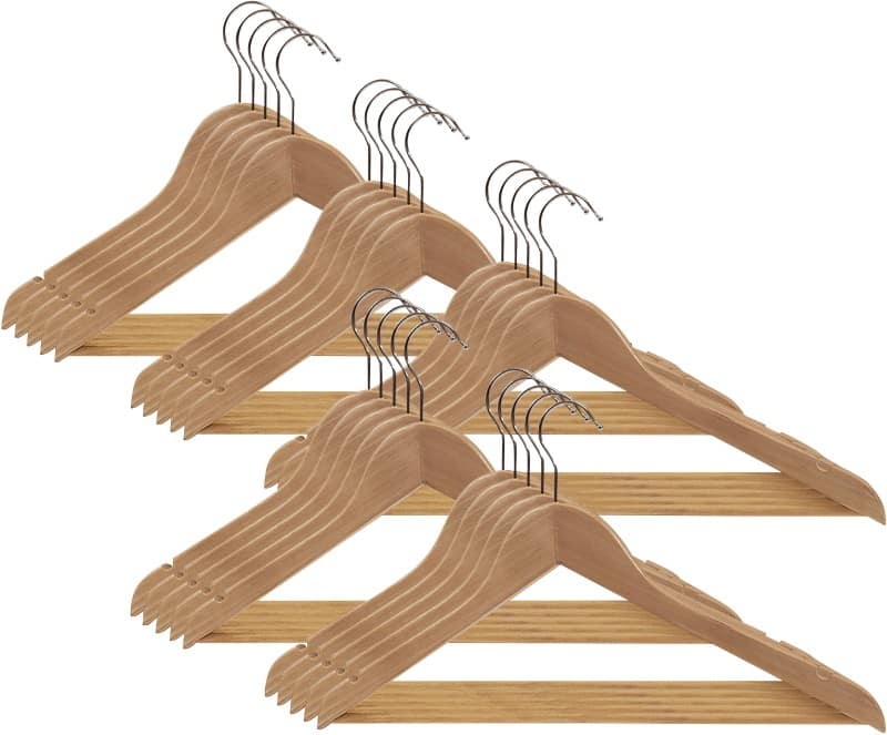 Cintres Alba 1 Chrochet Brun 25 Unités 