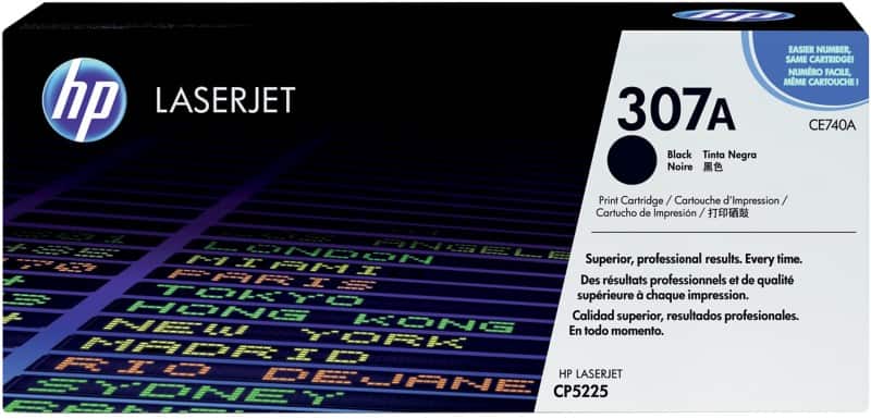 Print Cartridge HP 307A D'origine CE740A Noir