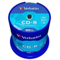 CD-R Verbatim 700 Mo Extra Protection Spindle 100 Unités