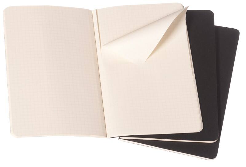 Cahier MOLESKINE 13 x 21 cm Noir 40 feuilles 3 unités