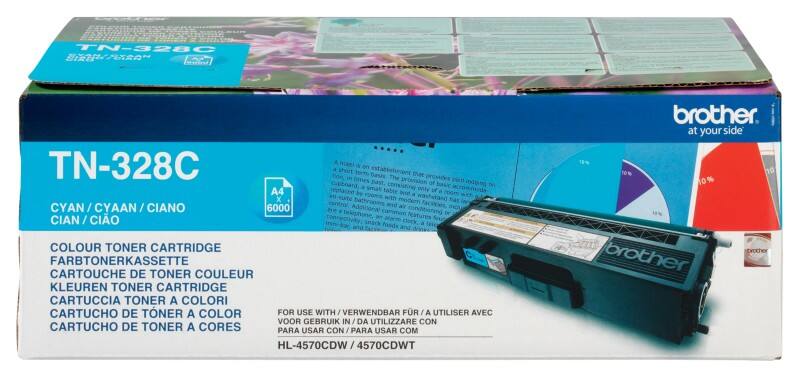 Toner Brother TN-328C D'origine Cyan