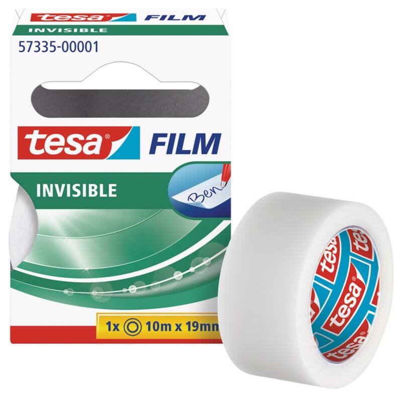 tesa tesafilm Invisible 57335 Transparent 19 mm (L) x 10 m (L) PP (Polypropylène)