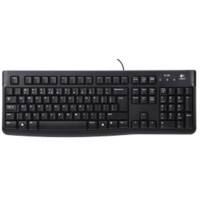 Clavier Logitech Avec fil QWERTY (US) sans Bluetooth Noir K120