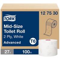 Papier toilette Tork T6 Advanced 2 épaisseurs 127530 27 Rouleaux de 320 Feuilles