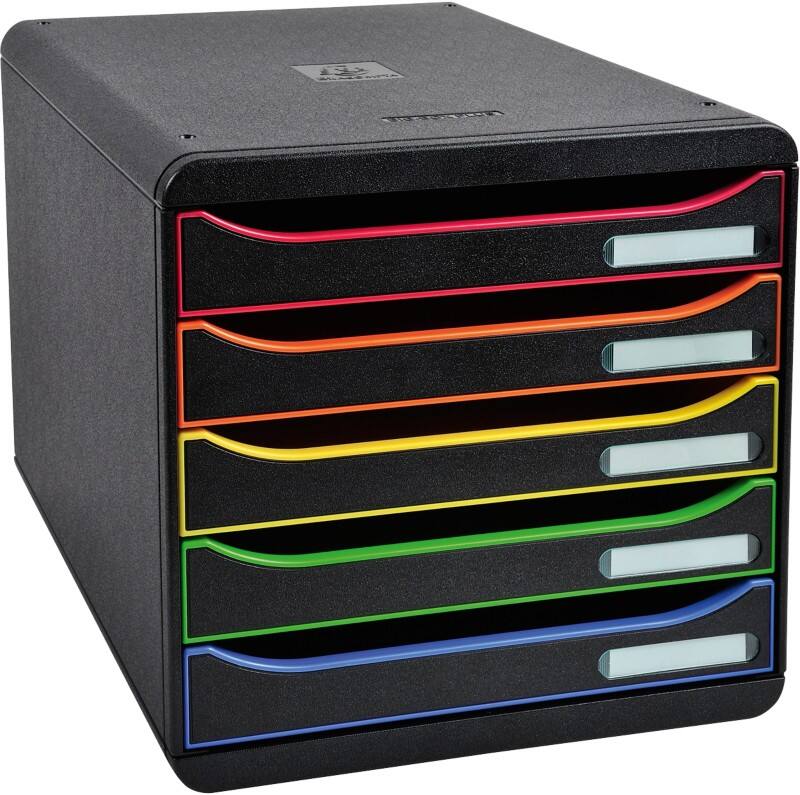 Module à tiroirs Exacompta PS (Polystyrène) Multicouleur 5 Tiroirs 27,8 x 34,7 x 27,1 cm