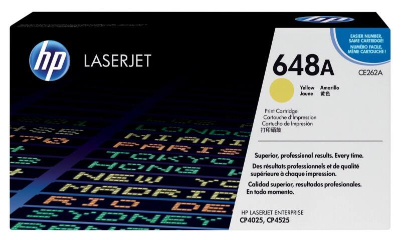 Toner HP 648A D'origine CE262A Jaune