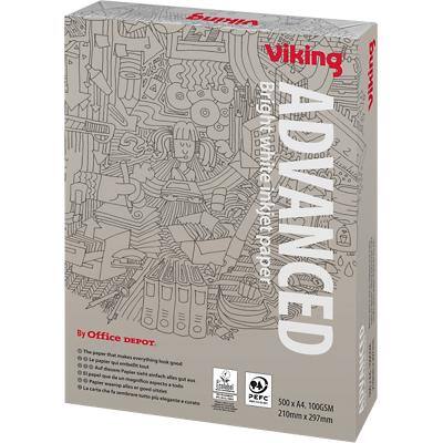 Papier imprimante Viking Advanced A4 100 g/m² Lisse Blanc 500 Feuilles
