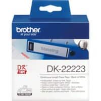 Rouleau d’étiquettes en continu Brother DK-22223 Autocollantes Noir sur blanc