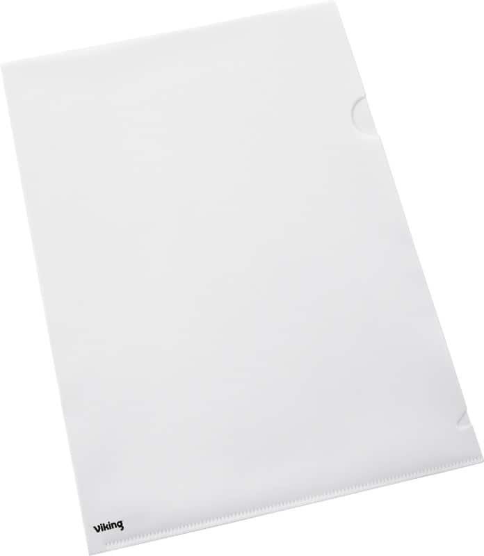 Pochettes coins Viking En L A4 Transparent PP (Polypropylène) 100 microns 100 unités