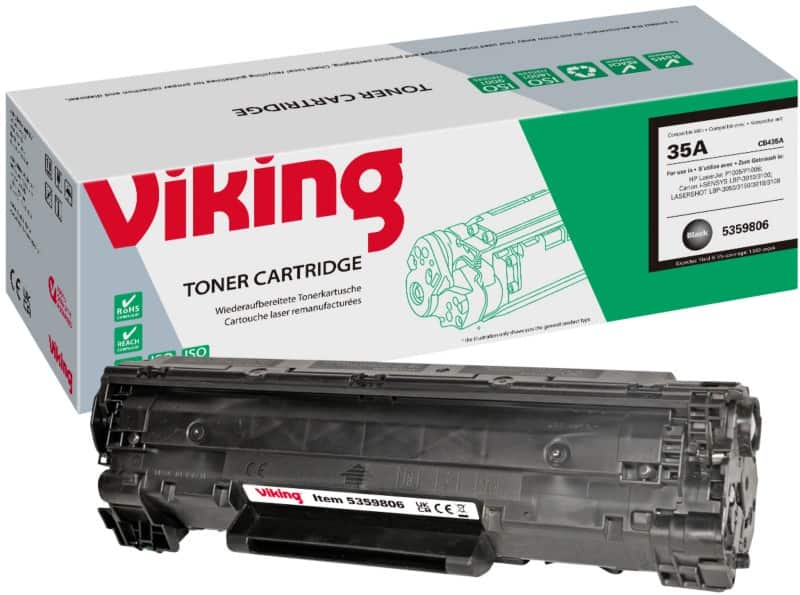 Toner Viking 35A compatible HP CB435A Noir