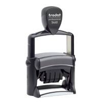 Tampon de bureau personnalisable Trodat Professional 5460 (NL) texte et date. 5,6 x 3,3 cm Noir