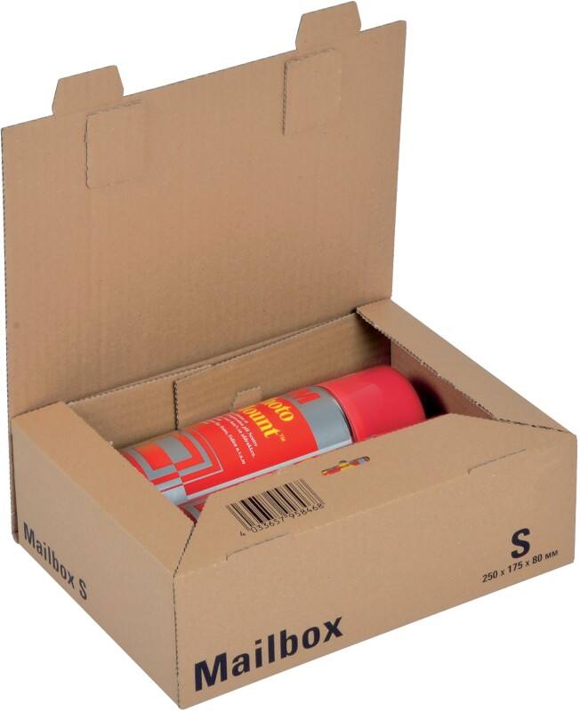 Boîte d'expédition ColomPac Mail-Box S Brun 250 (l) x 175 (p) x 80 (h) mm