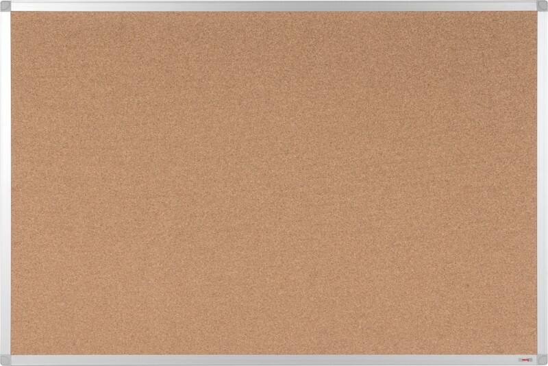 Tableau d'affichage Viking Non Magnétique Montage mural Liège 120 (L) x 0,81 (P) x 90 (H) cm Aluminium Brun