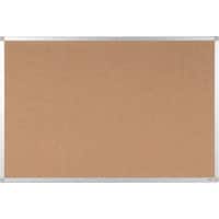 Tableau d'affichage Viking Non Magnétique Montage mural Liège 90 (L) x 0,81 (P) x 60 (H) cm Aluminium Brun