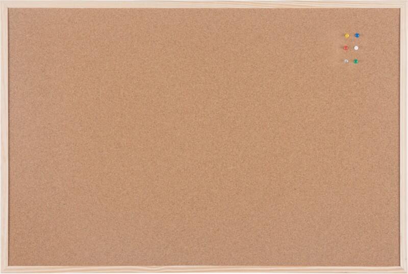 Tableau d’affichage Viking Non Magnétique Liège 120 (L) x 1,4 (P) x 90 (H) cm Bois Brun