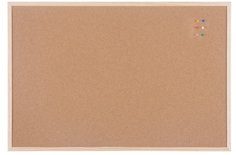 Tableau d'affichage Viking Non Magnétique Liège 90 (L) x 1,4 (P) x 60 (H) cm Brun