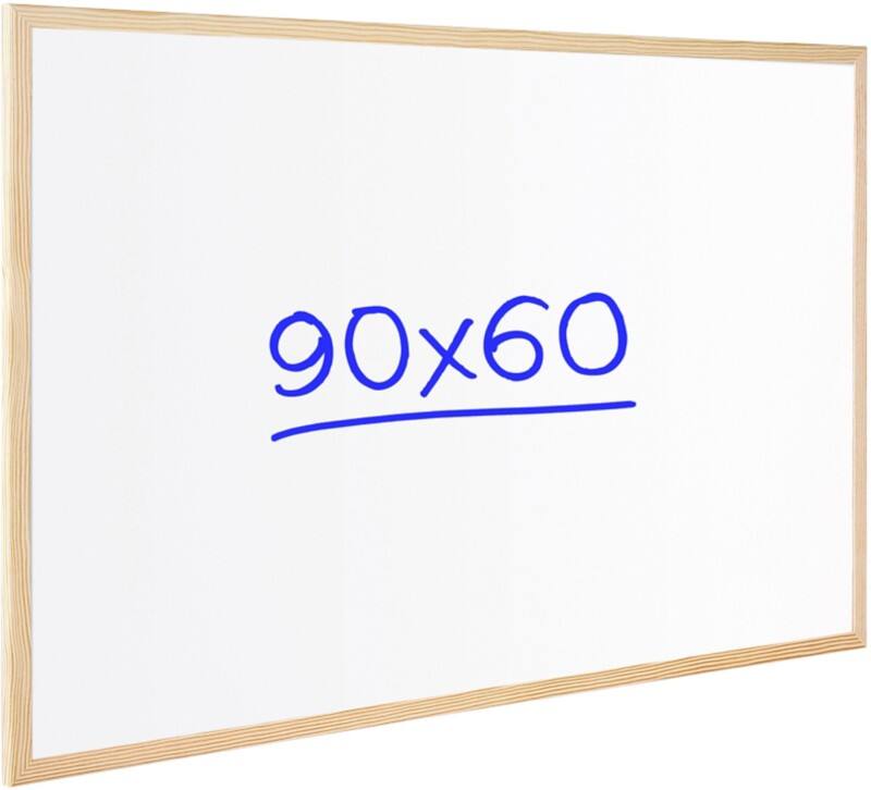 Tableau blanc Viking Montage mural Non Magnétique Mélaminé Simple face 90 (L) x 60 (H) cm